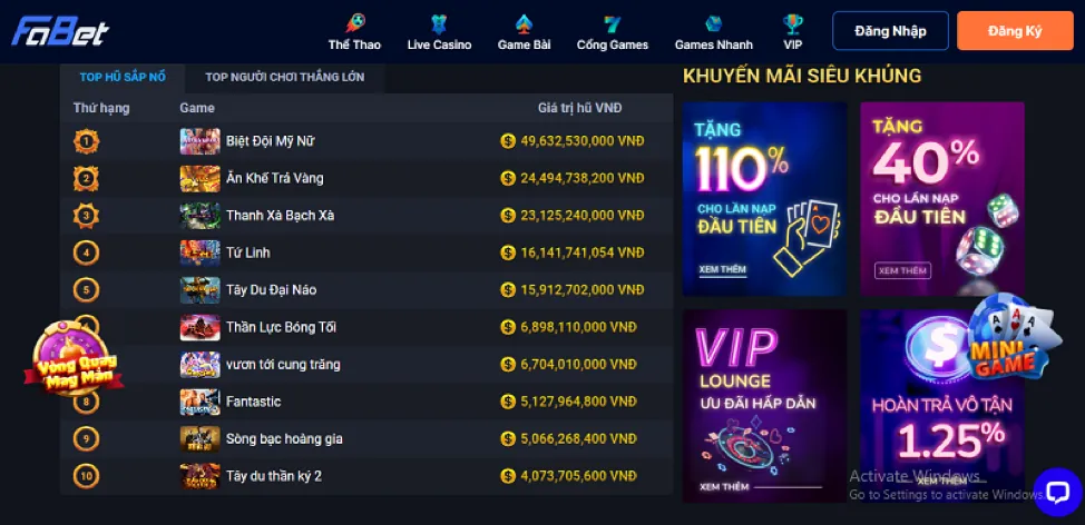 Khuyến mãi chào mừng 77win9